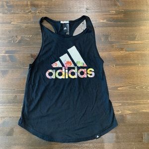 Adidas floral racer back tank